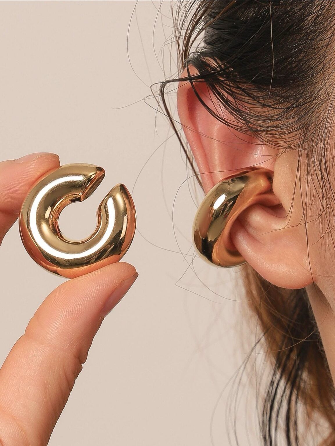 Ear Cuff Gold - Imagen 4
