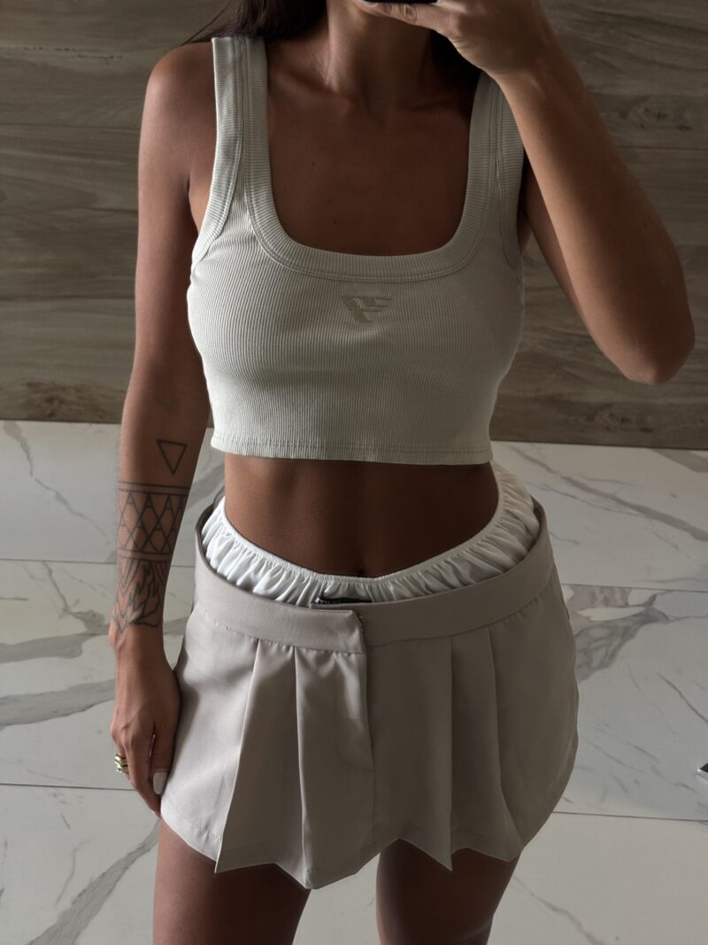 Falda Emblem Beige - Imagen 4