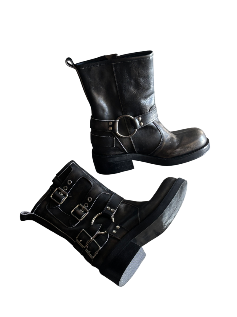 Biker Boot Athenea Gris Washed