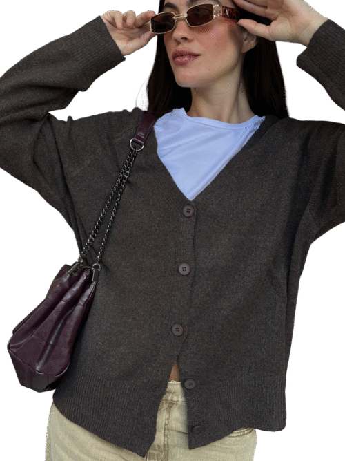 Cardigan Tejido V